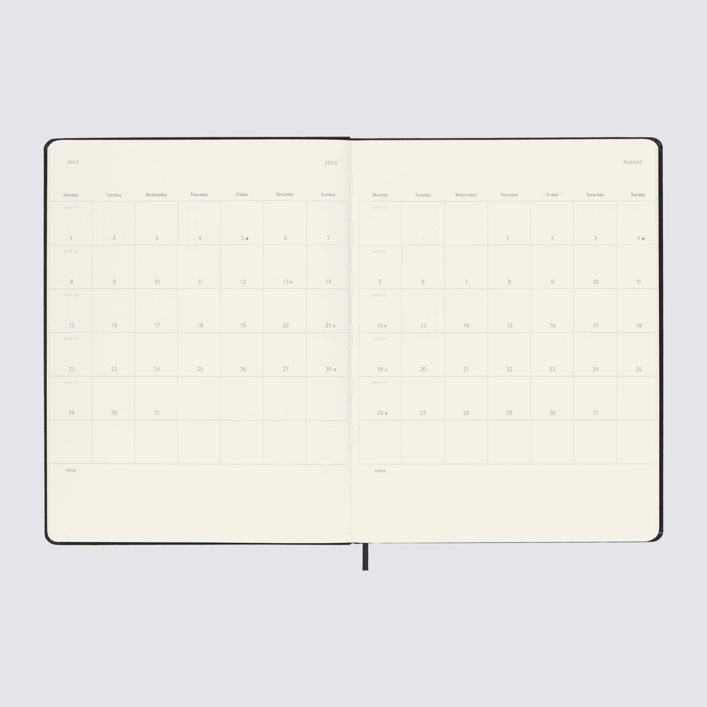 2023-2024 Weekly Hard Cover Diary - Extra Large