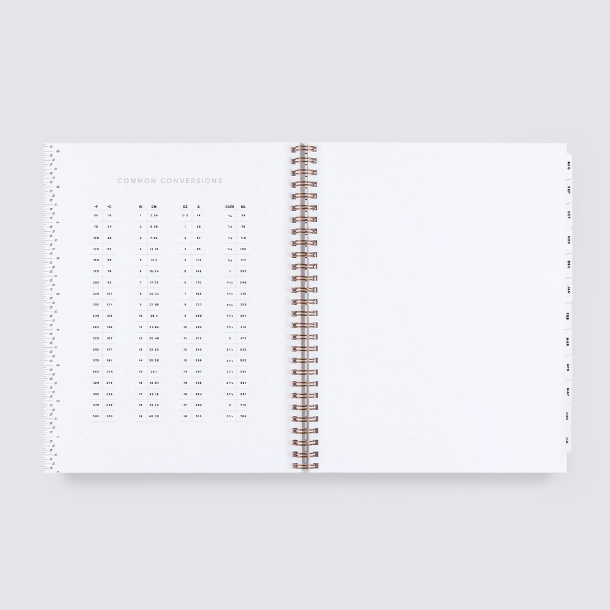 2024 - 2025 Academic Year Task Planner Conversion chart