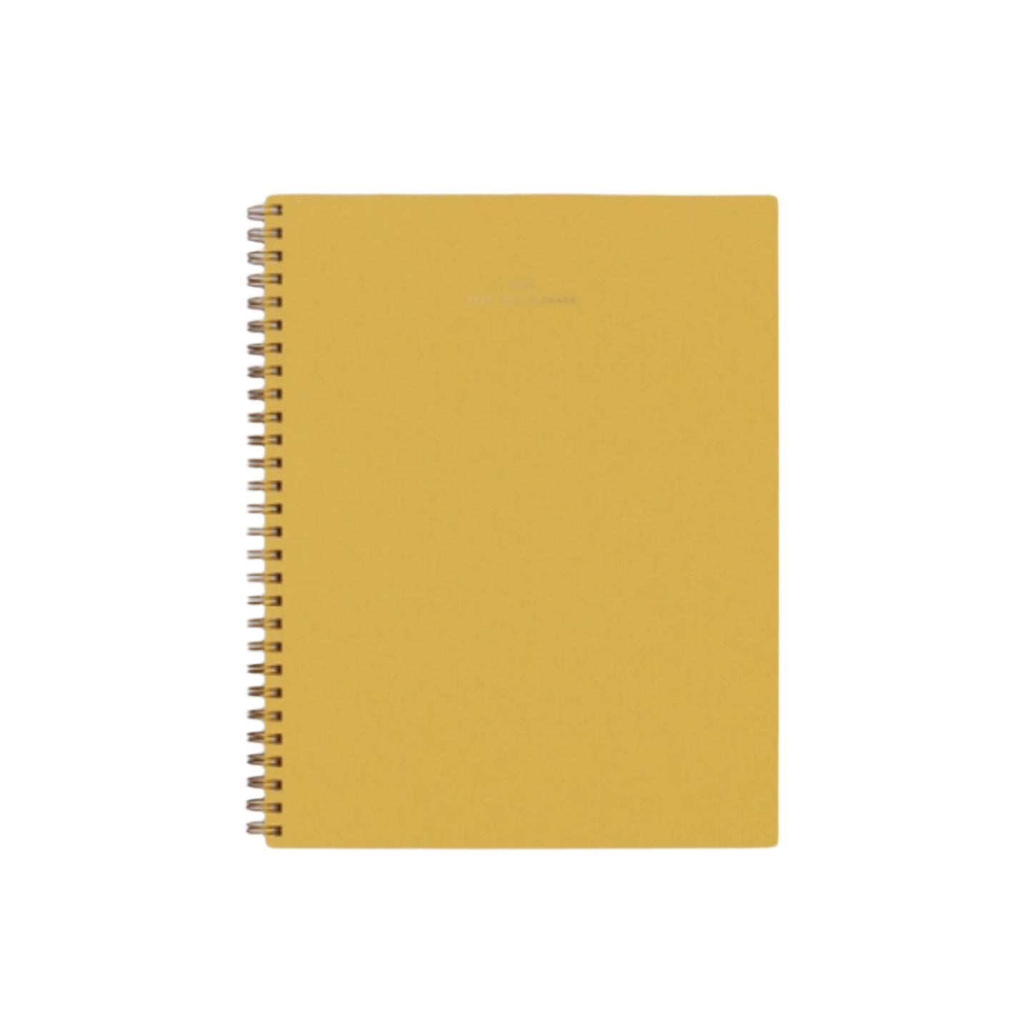 yellow yearly task planner 2025