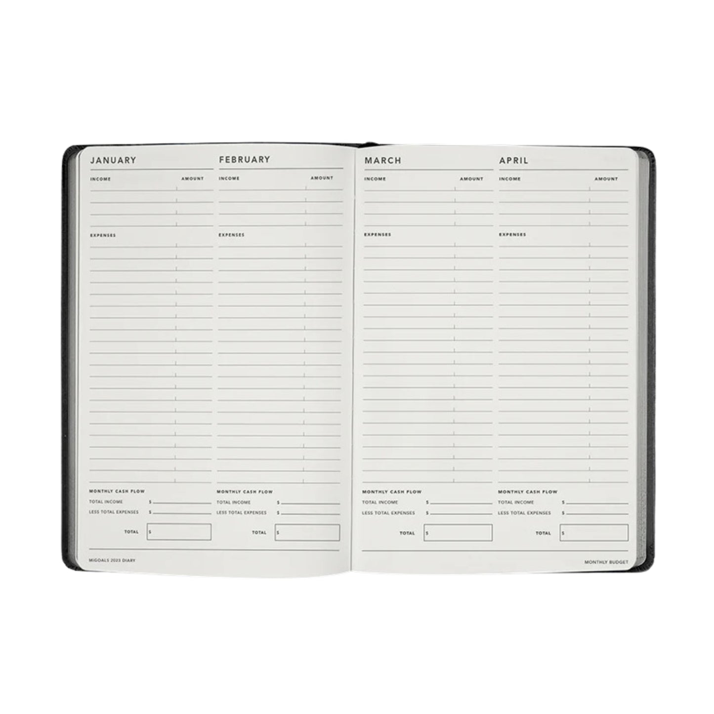 A5 diary for weekly notes and planning