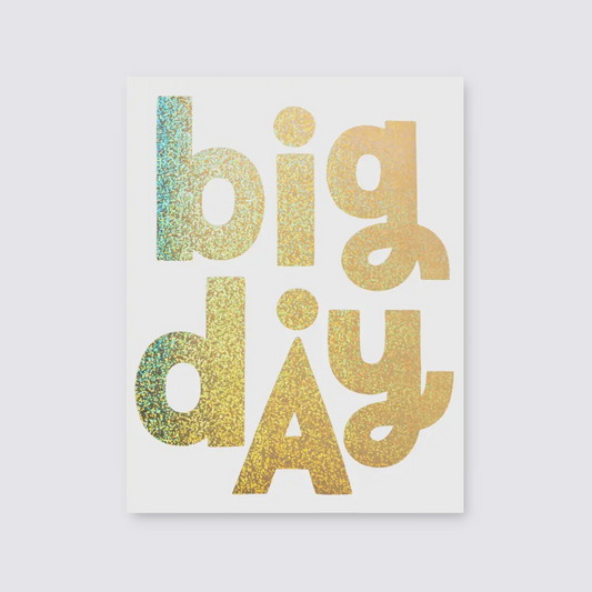 Glitter Card Big Day
