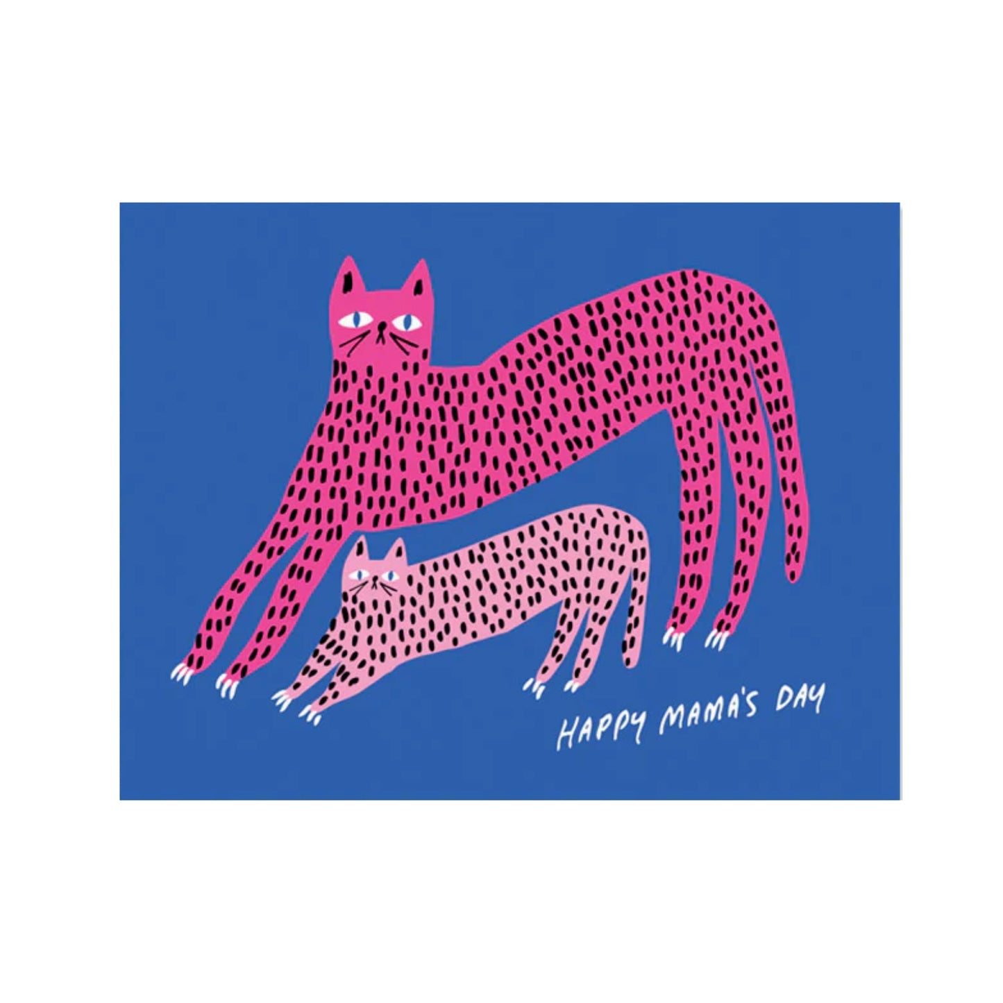 Cat and Kitten Happy Mama's day greeting card