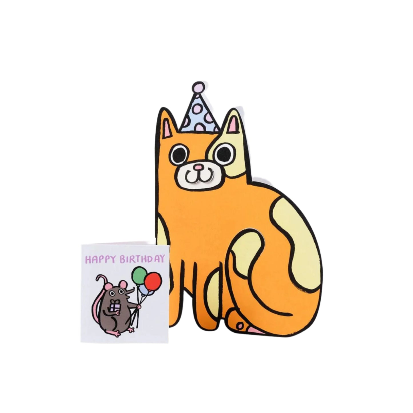 Cat Card Next To Mini Card