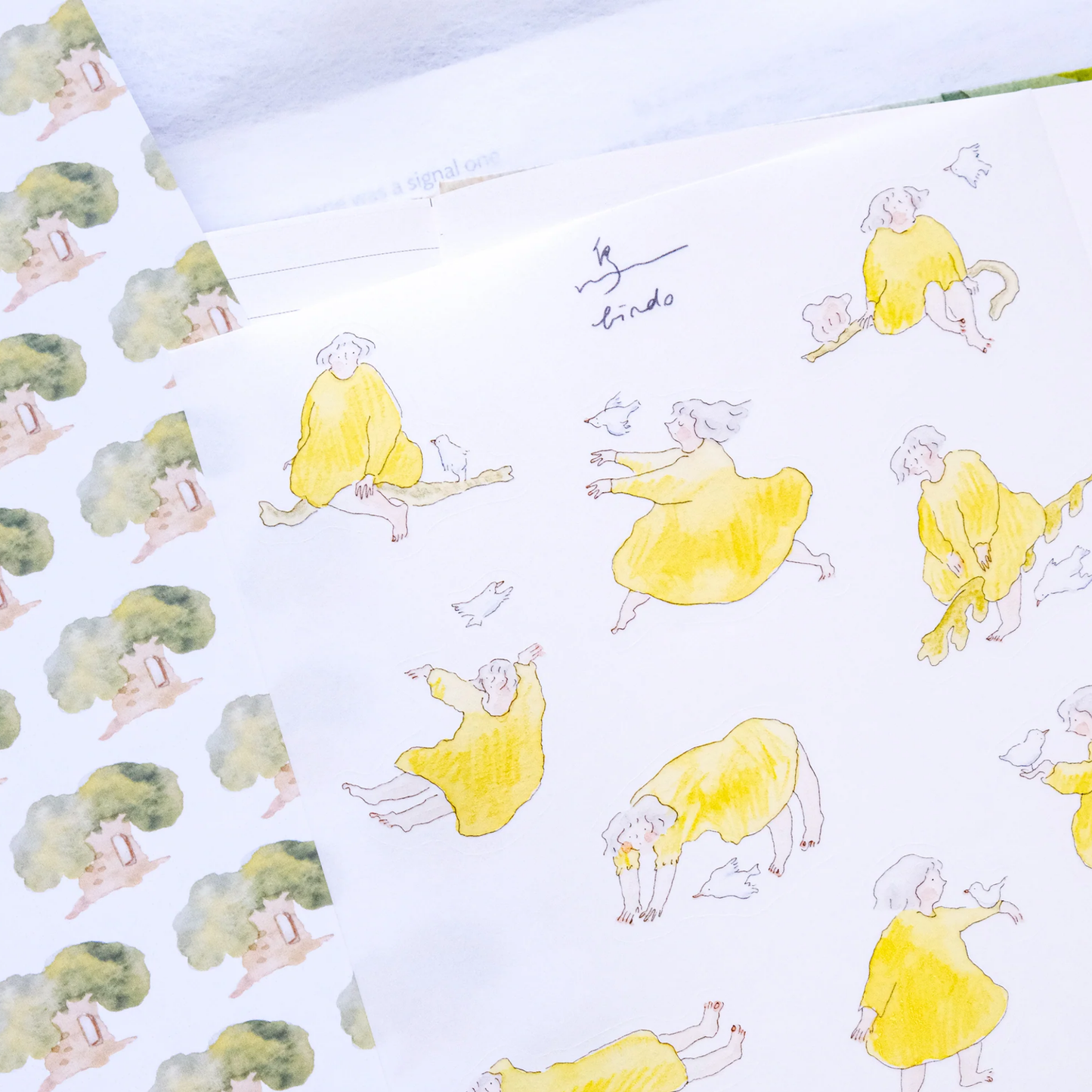 Dodolulu Bird Illustration Sticker Sheet