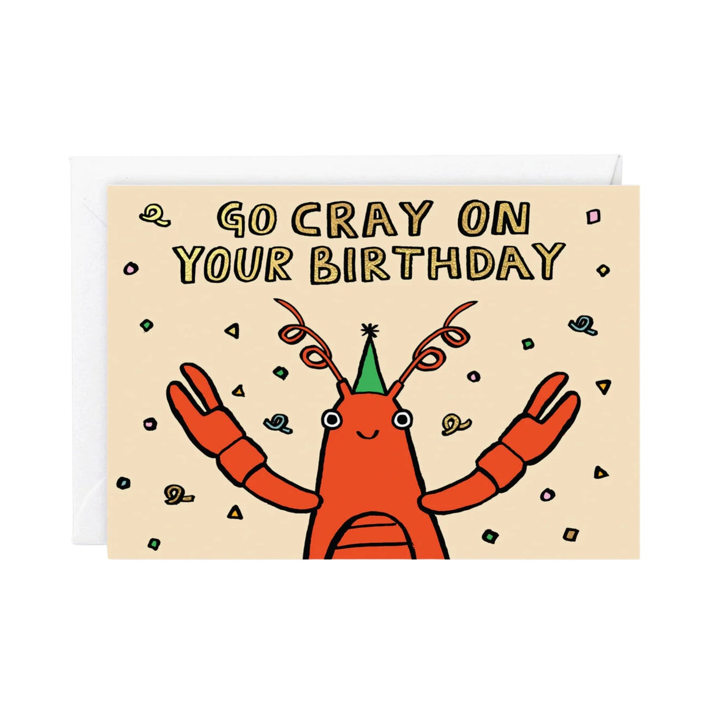 Go Cray Lobster Birthday Card