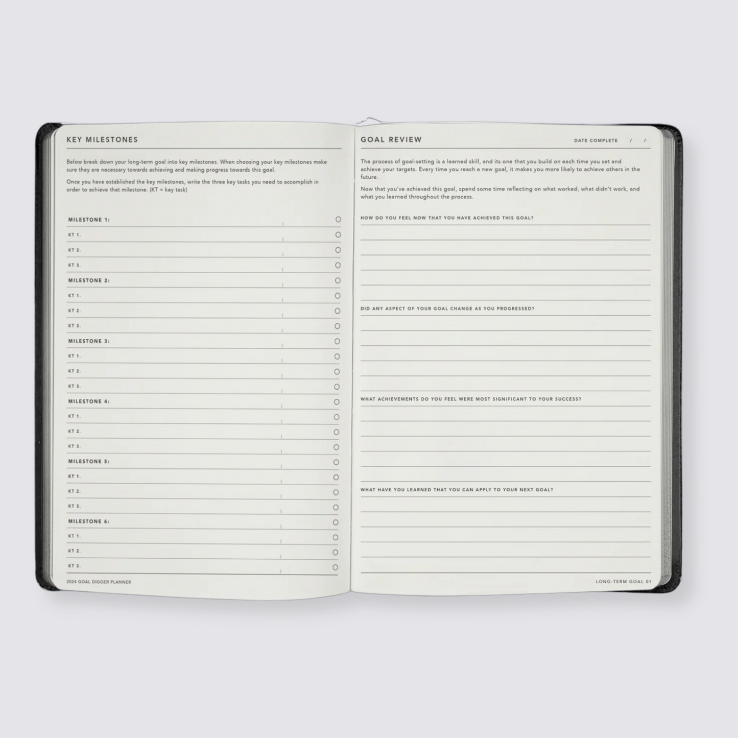 2024 weekly goal planner diary