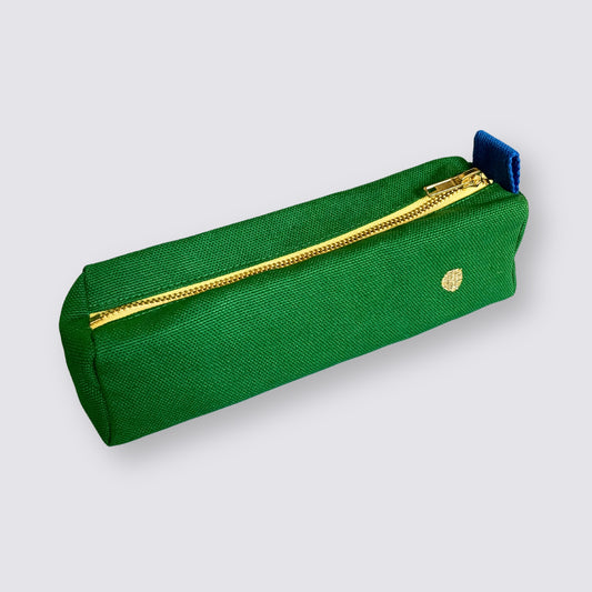 organic cotton green pencil case