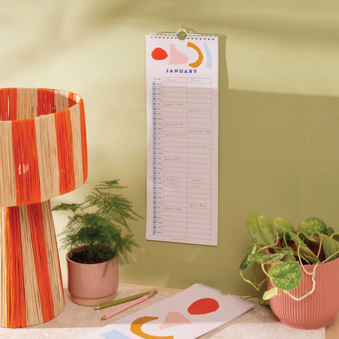 2024 couples wall calendar