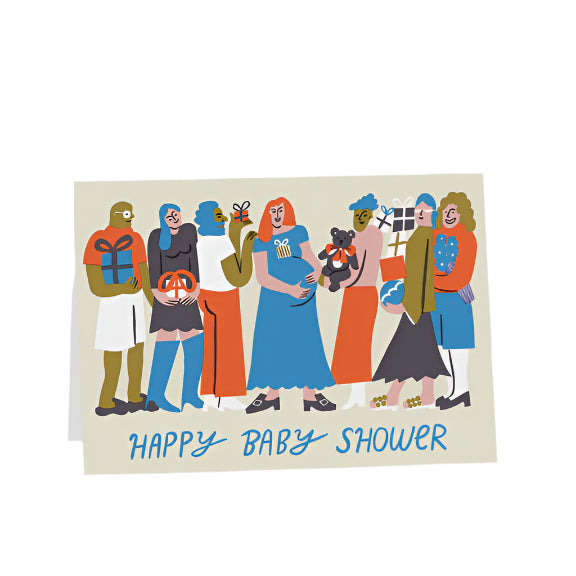Happy baby shower wrap card