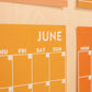 Colourful wall planner undated