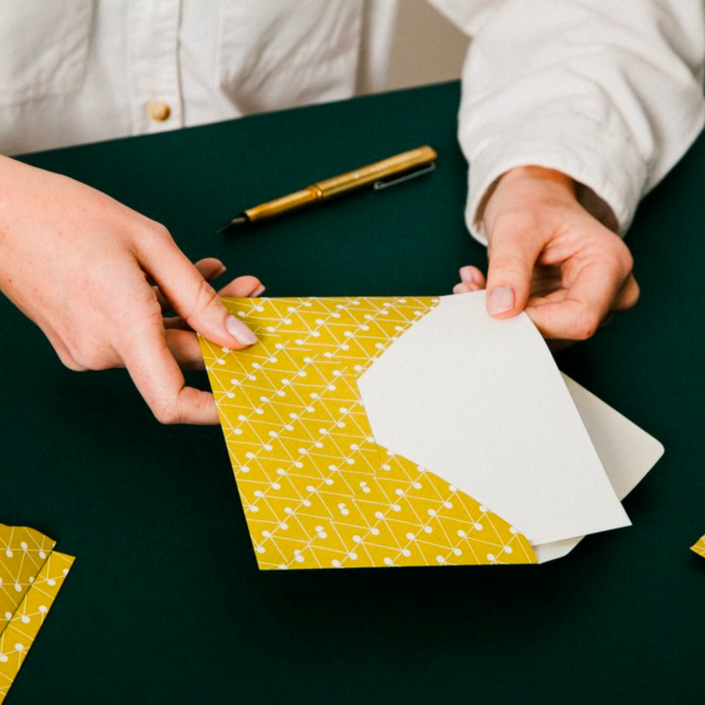 Letter Writing Set - Leaf Green