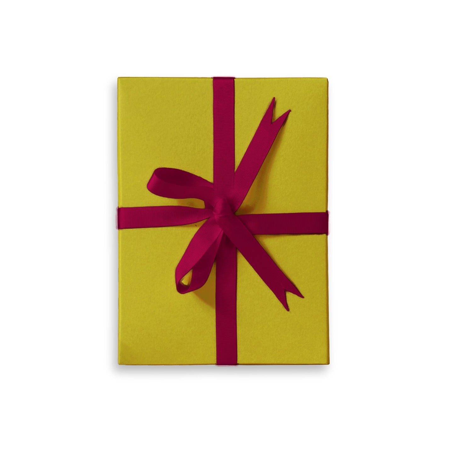 Small Gift Box - Lime with Mulberry Ribbon