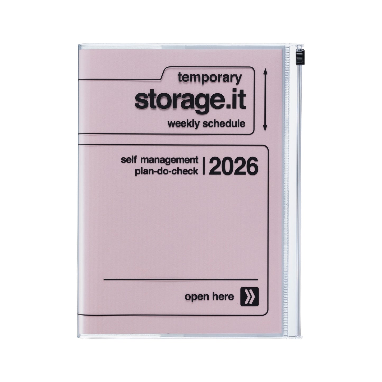 2025-2026 Storage.It Weekly A5 Diary - Pink