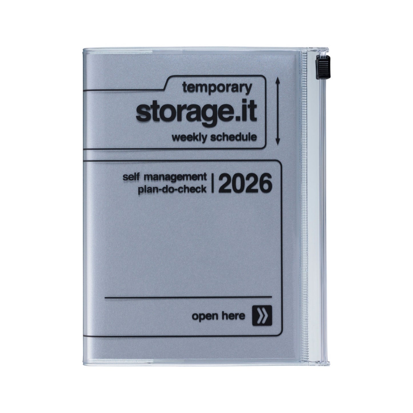 2025-2026 Storage.It Weekly A5 Diary - Silver