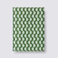 Layflat notebook forest green wave