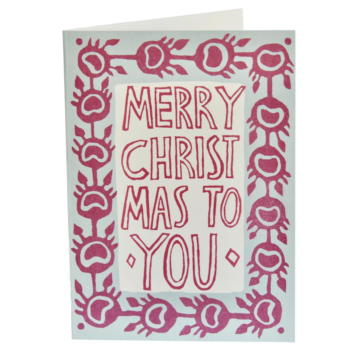 Merry Christmas Card Screen Print