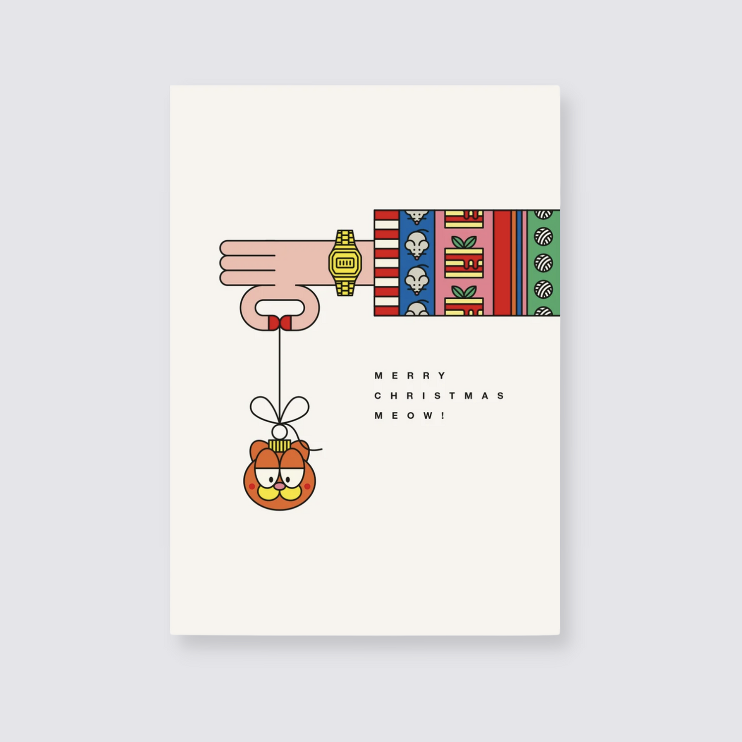 Merry Christmas Meow Meow Card