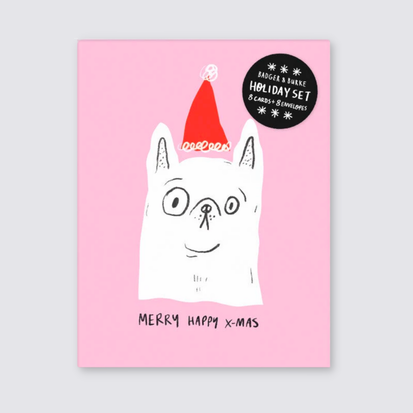 Merry Happy Xmas - Set of 8