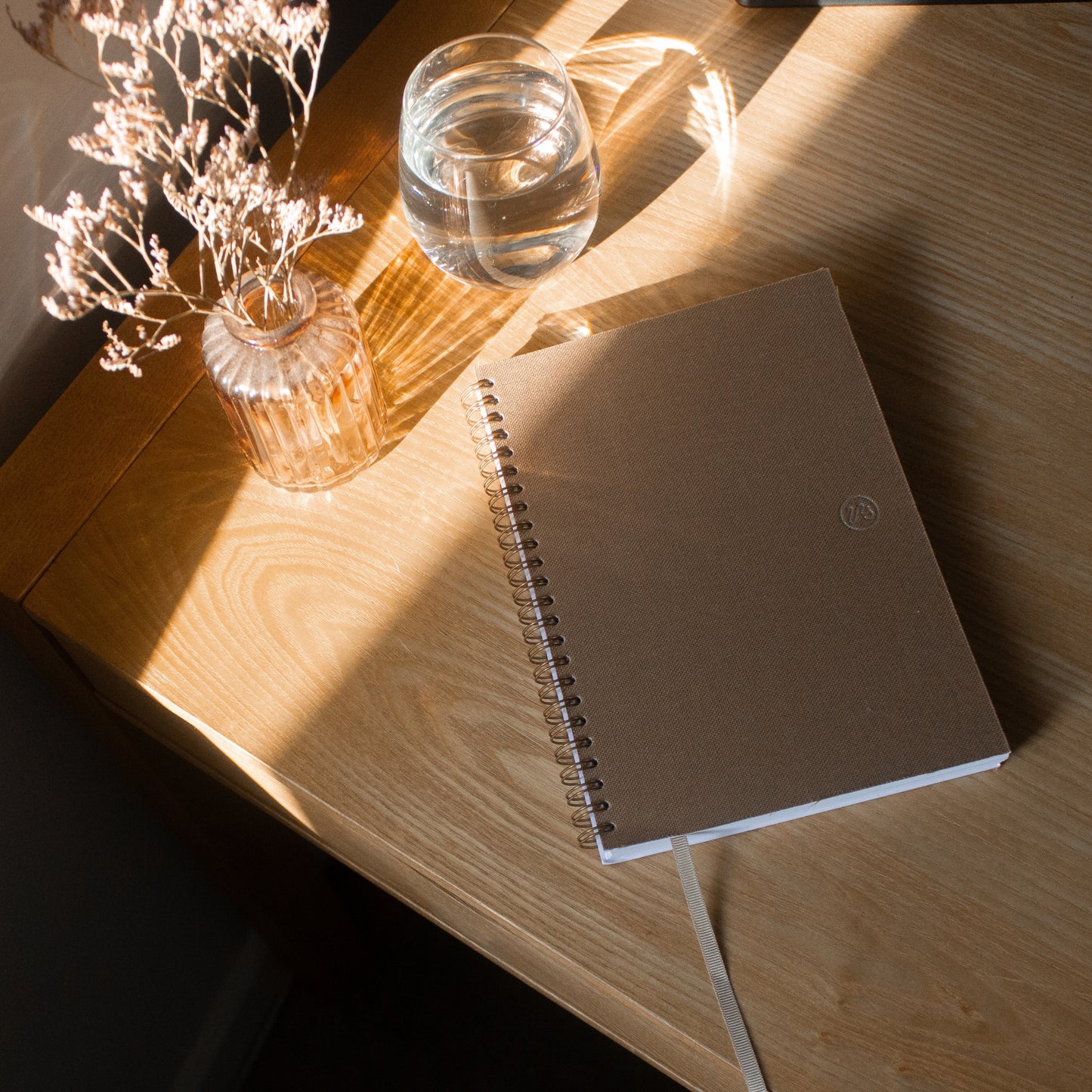 Mocha Brown Linen Notebook