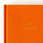 Orange cotton journal