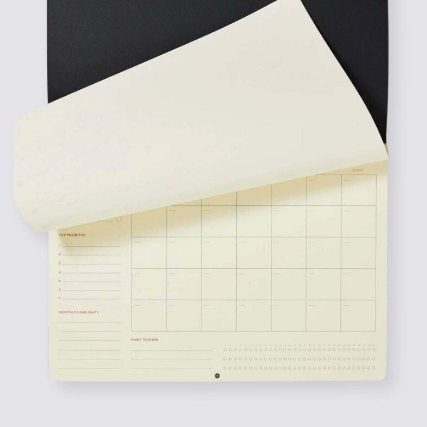 Productivity Planner Monthly Desk Pad Calendar