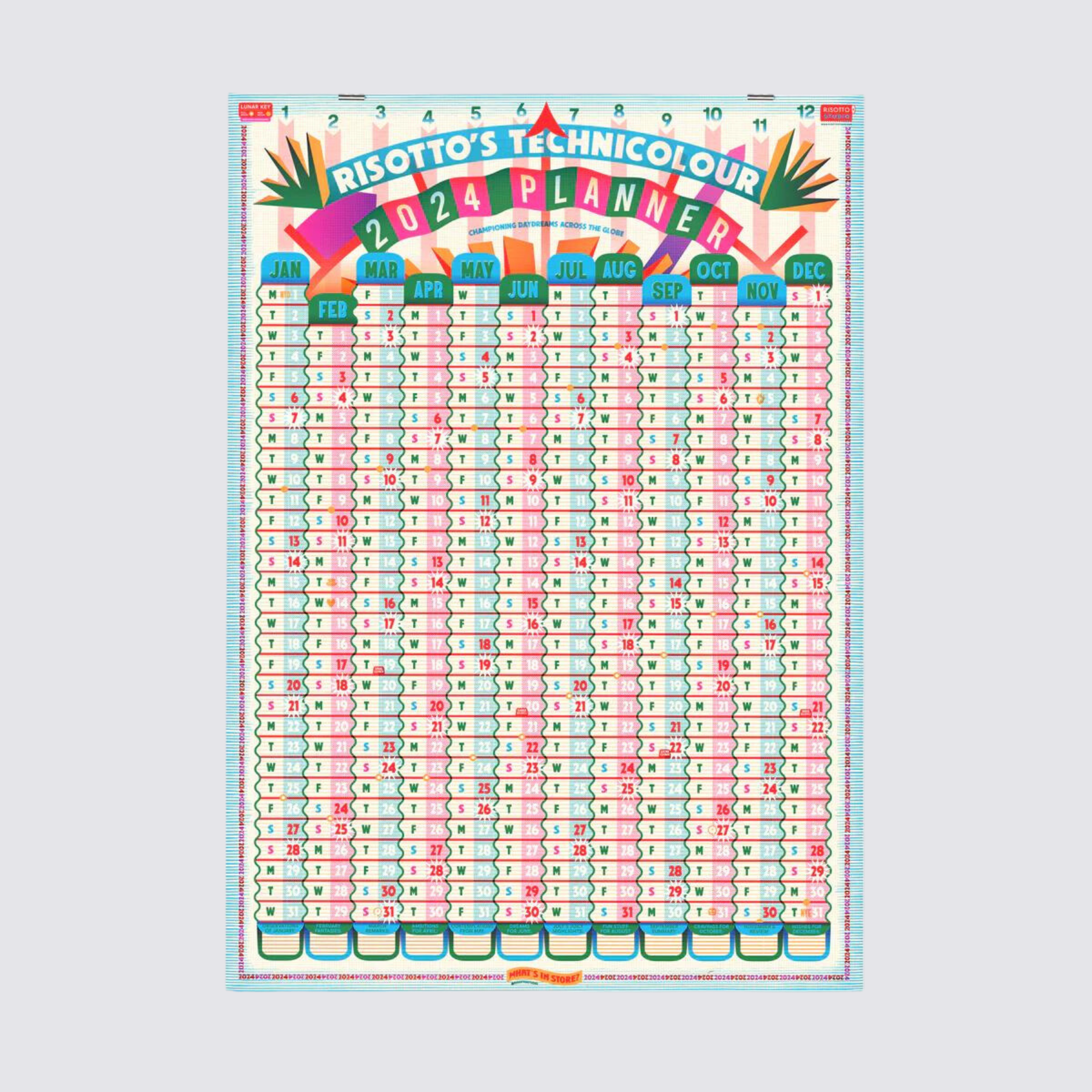 Extra large wall planner 2024