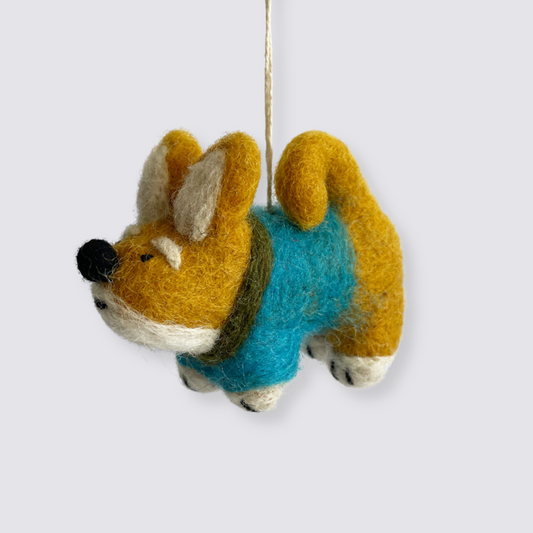 Shishi fox felt hanging decoration