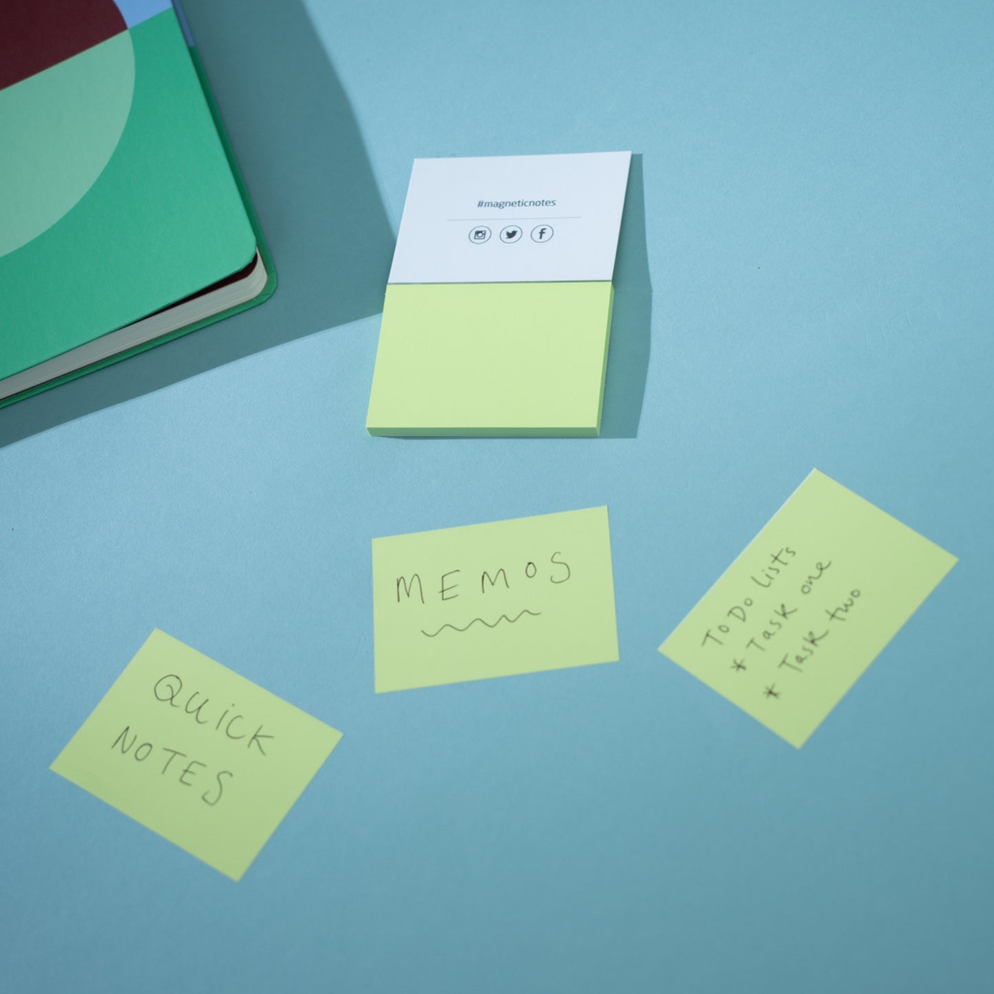 Small Magnetic Notes - Green