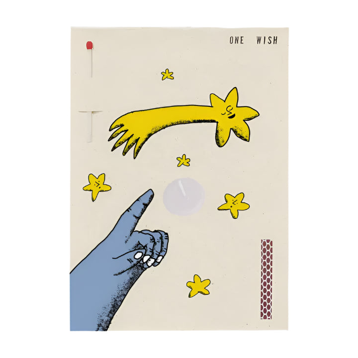 Wish Candle Card with star