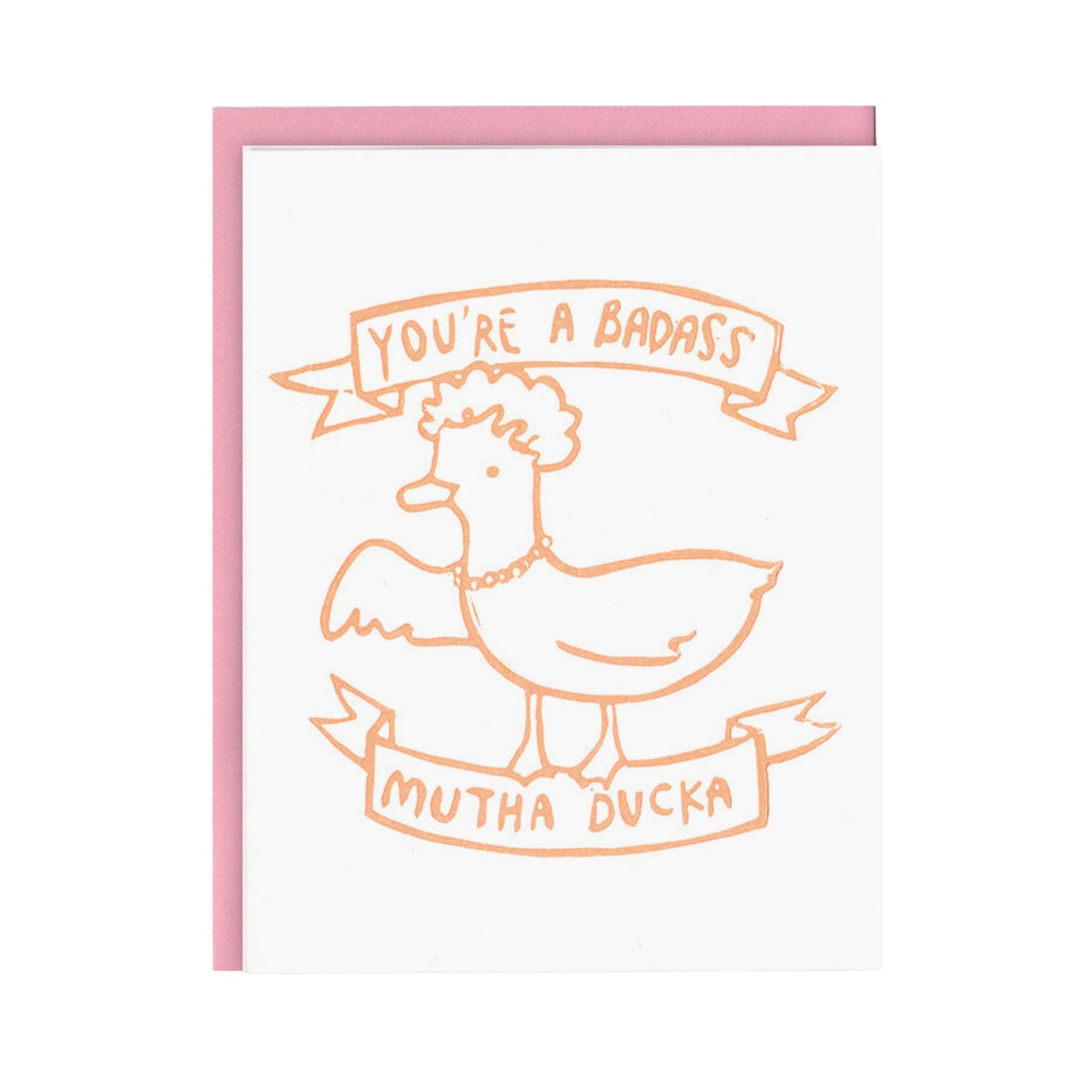 badass mum duck card