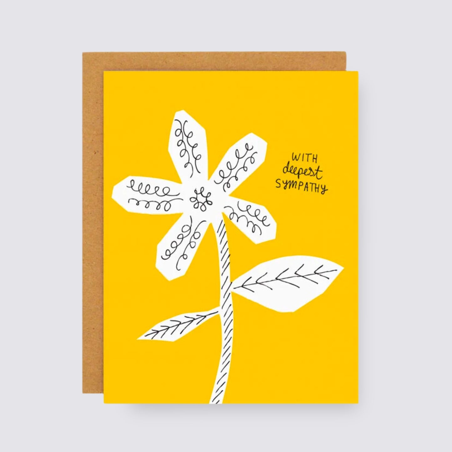 Deepest Sympathy card flower