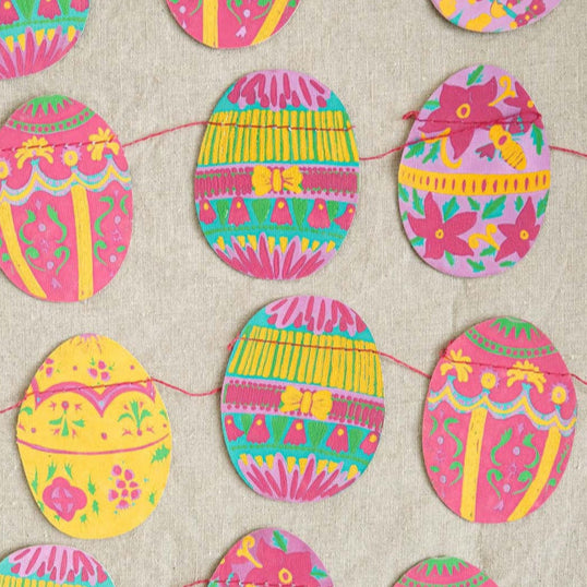 easter egg sewn garland