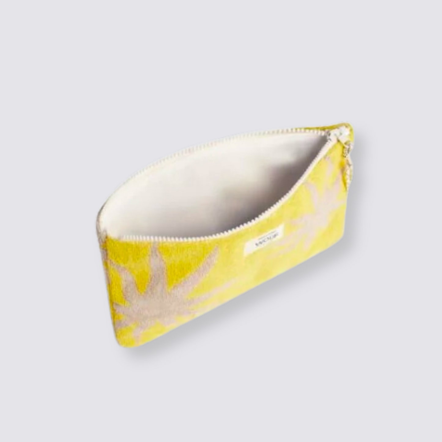 wouf yellow zipper pouch