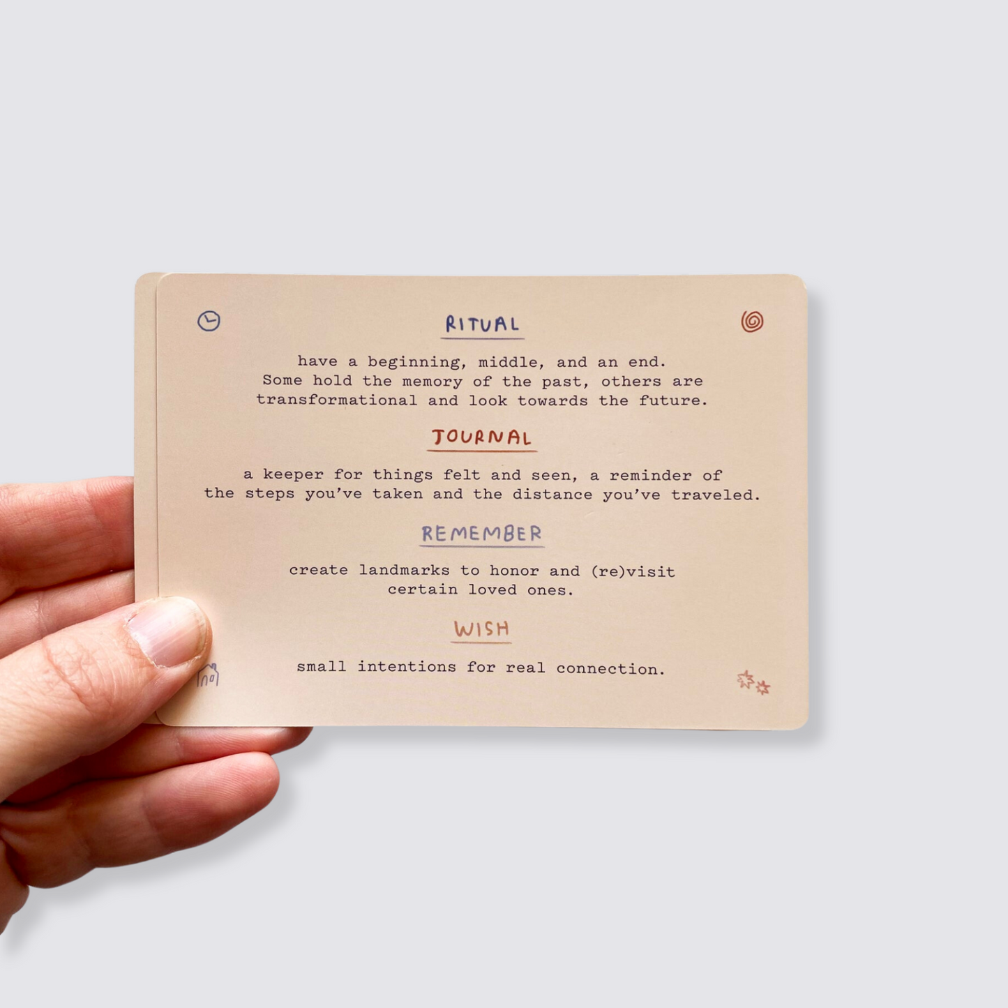 Sitting with sadness card deck