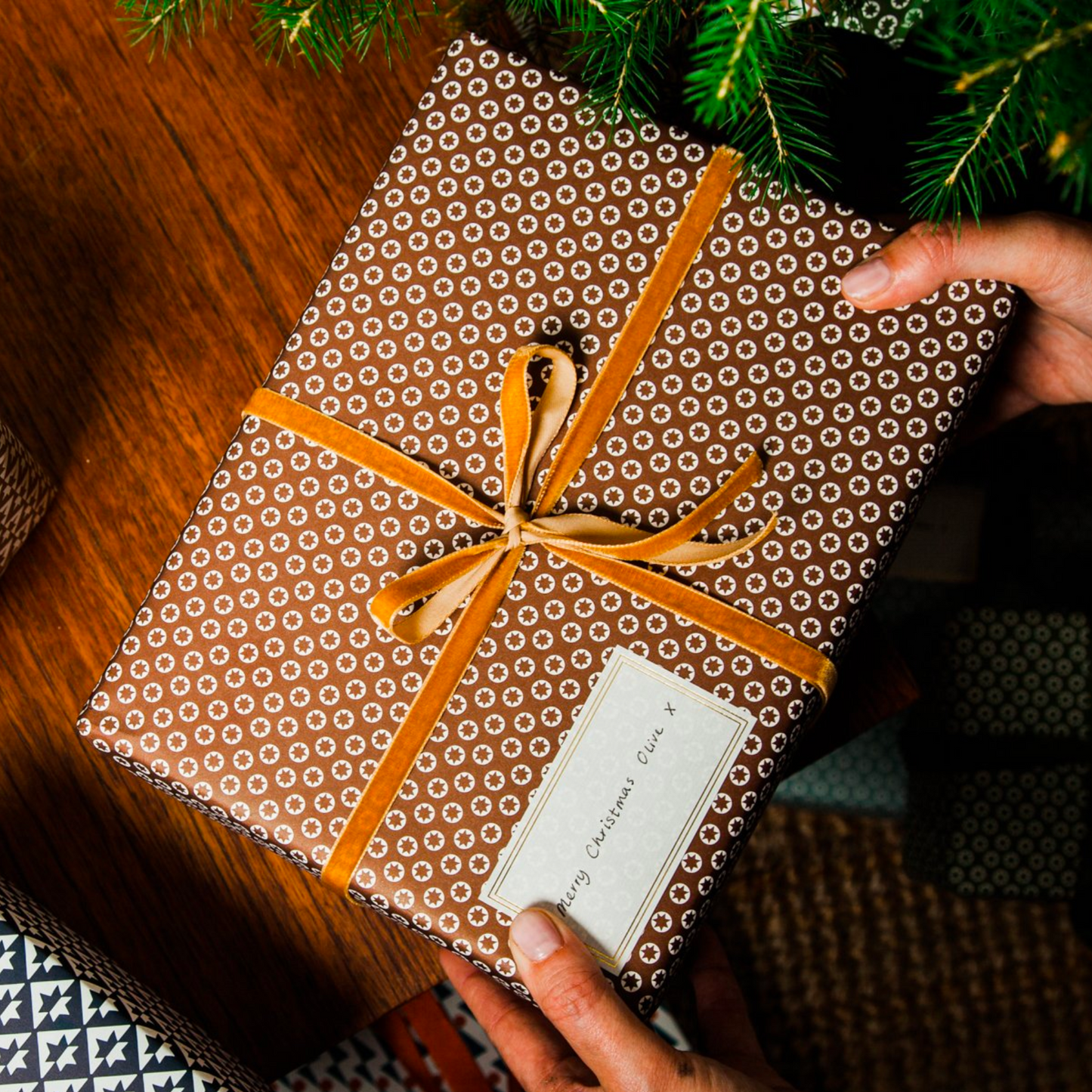 ochre orange swiss velvet ribbon