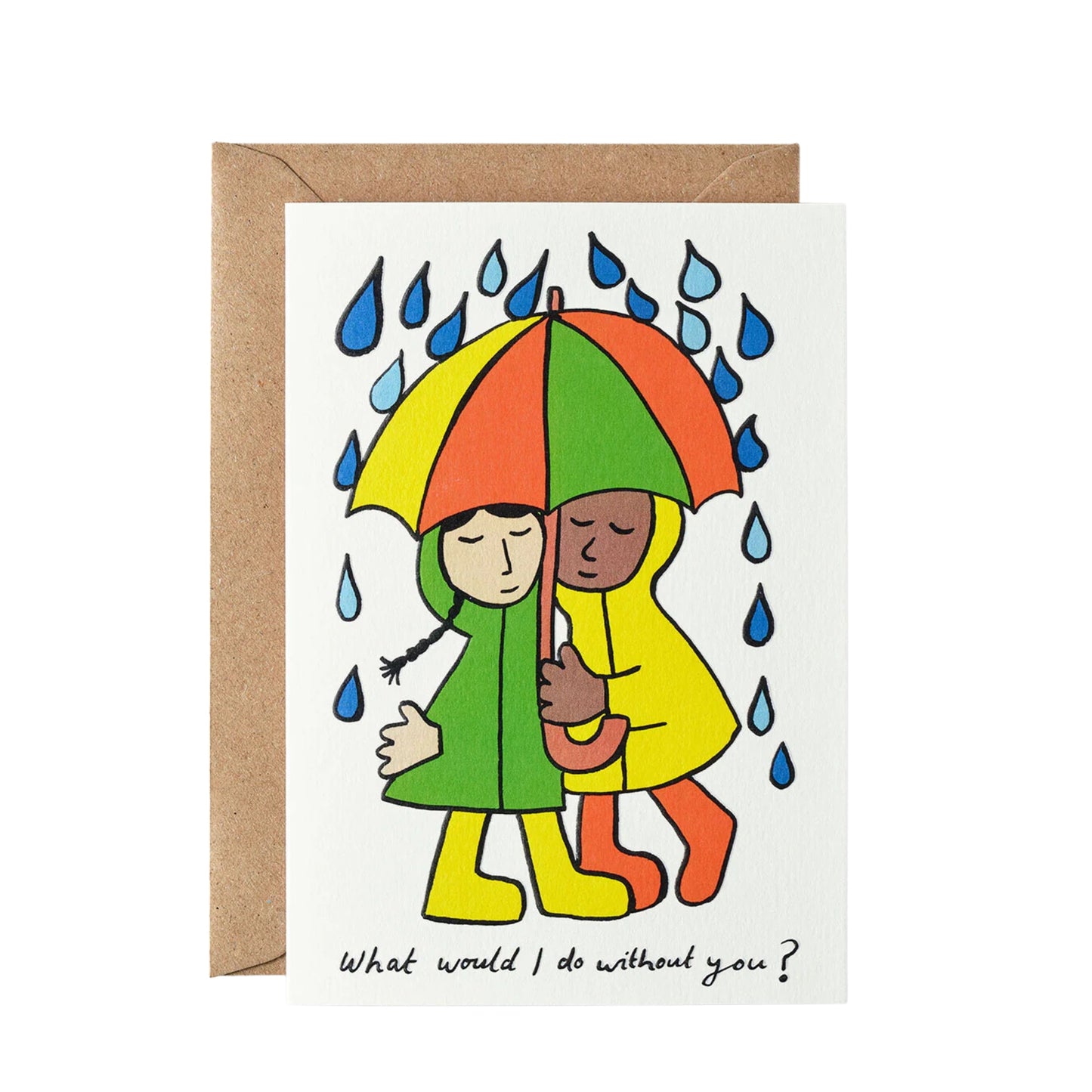 supportive illustrated greetings card