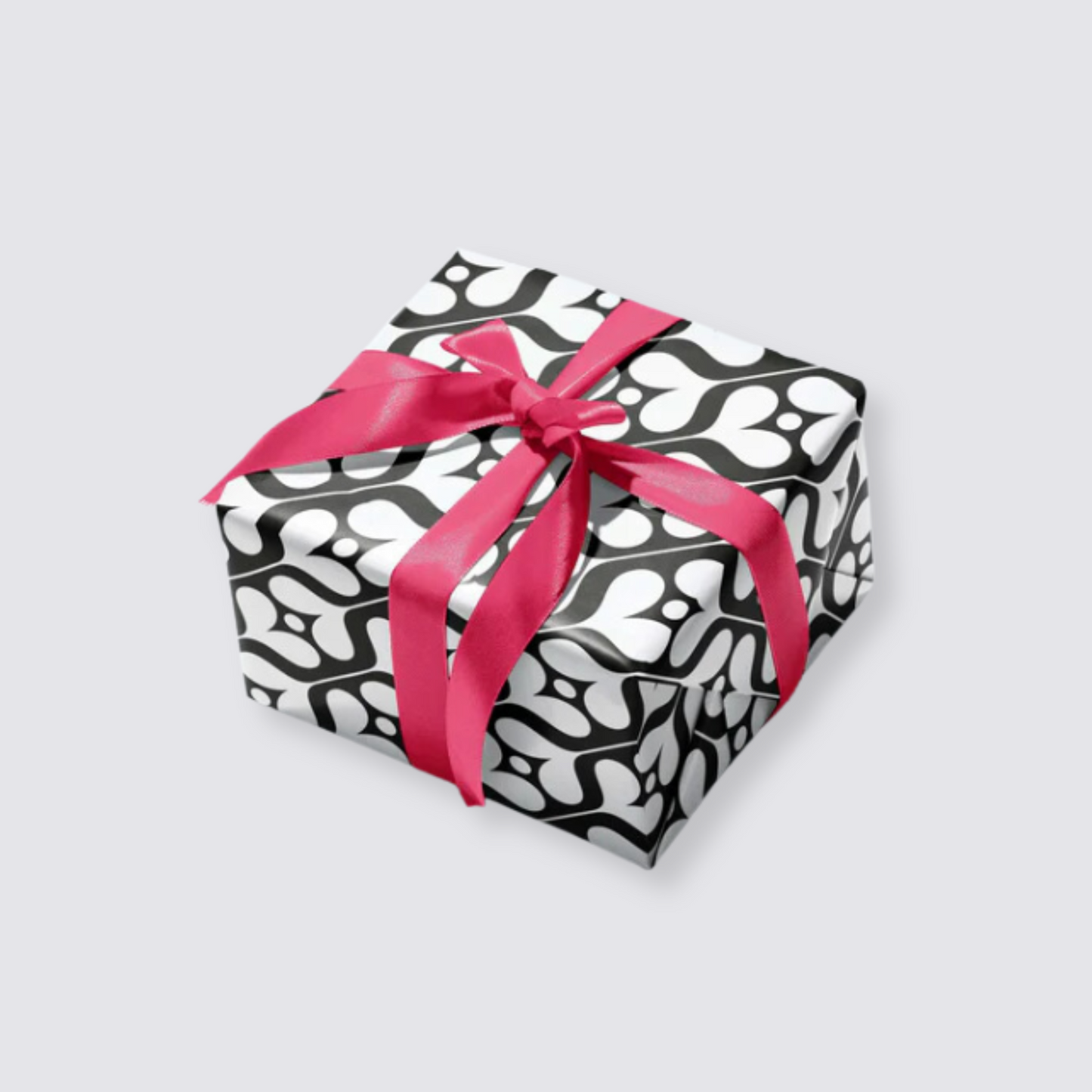 double sided gift wrap black