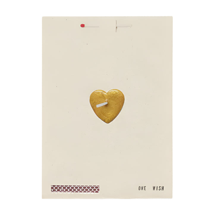 wish cards gold candle card