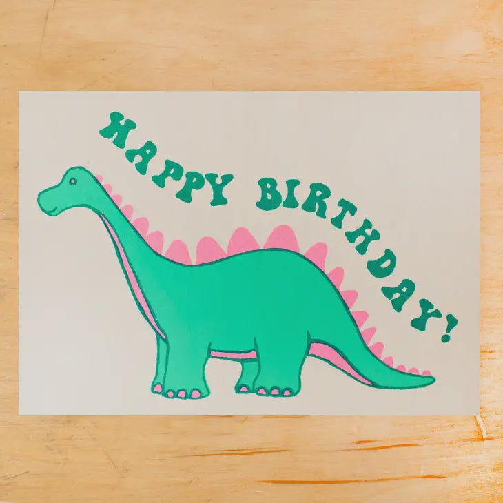 Dinosaur birthday card