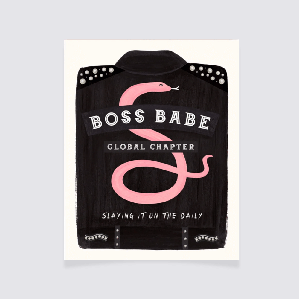 Boss Babe Snake Card