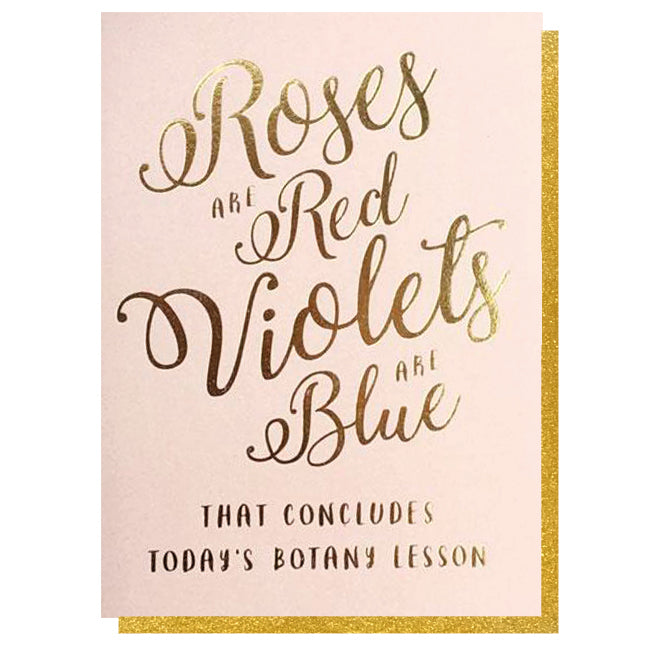 Roses are Red, Violets are Blue