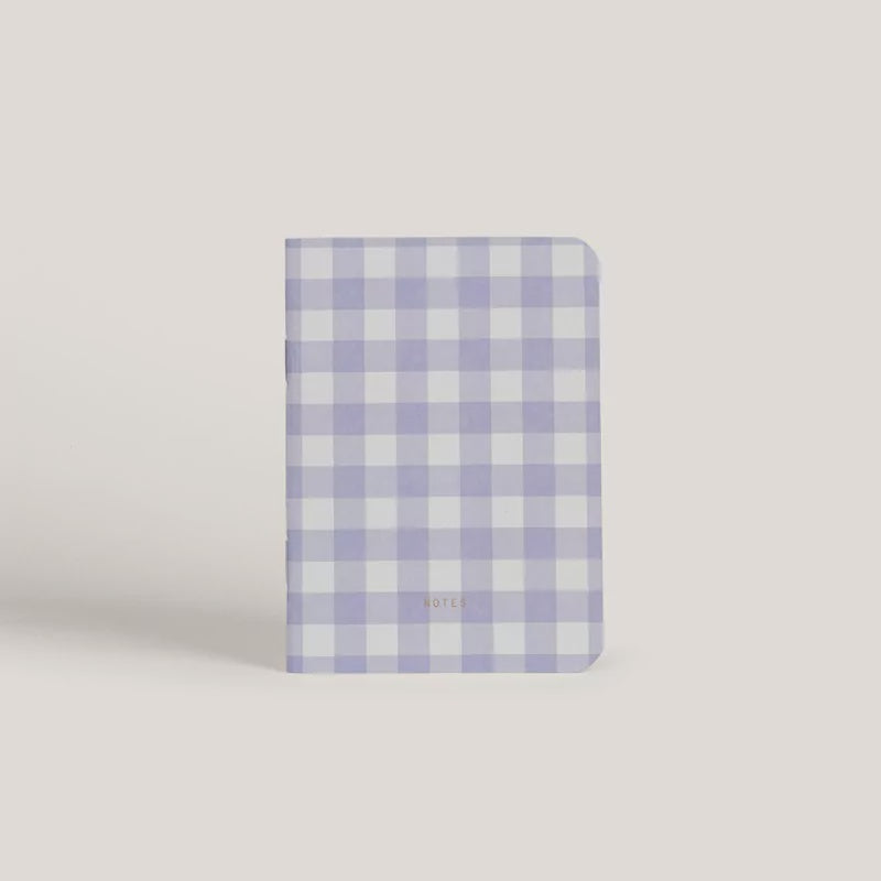 Swinging Gingham Blue Pocket Notebook