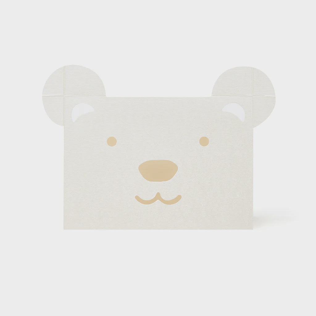 Cut Out Polar Bear Card
