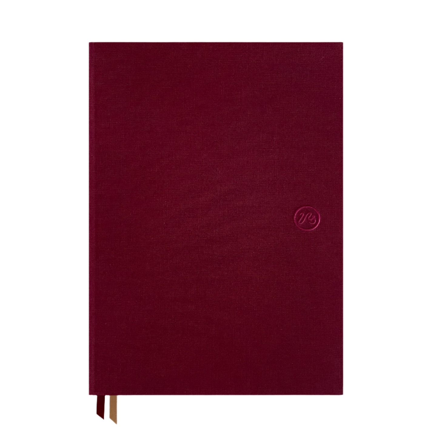 Bookcloth notebook in dark red