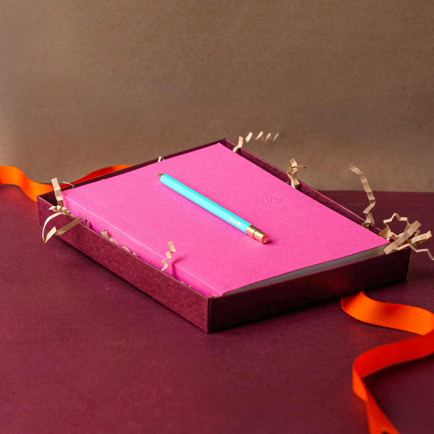 Fuchsia Notebook and Pen Duo - Everyday Pen / Plain Paper