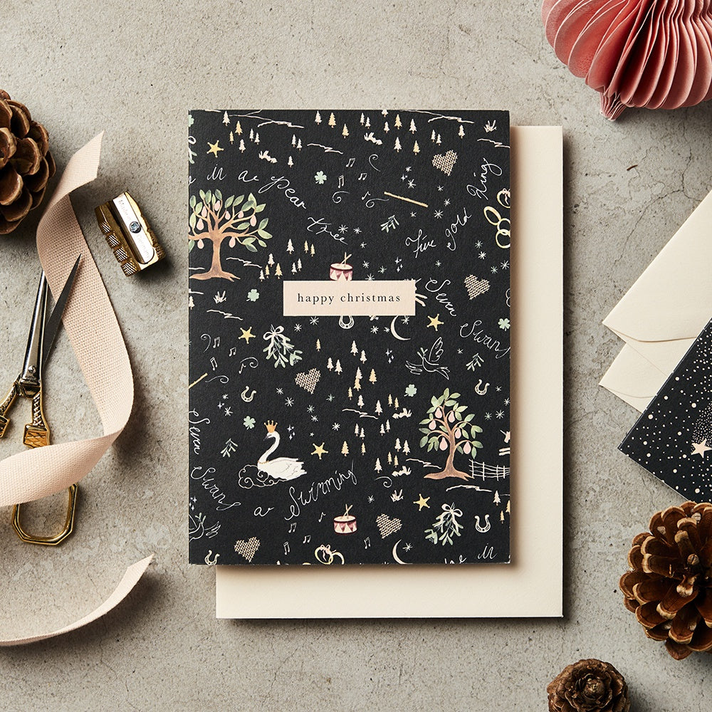 Katie Leamon set of 8 12 days of christmas cards