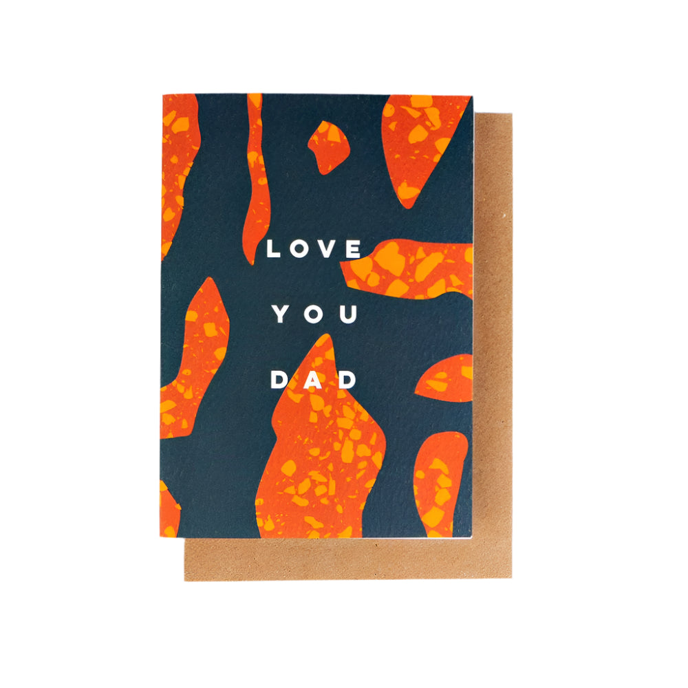 Love you Dad printed Greetings Card