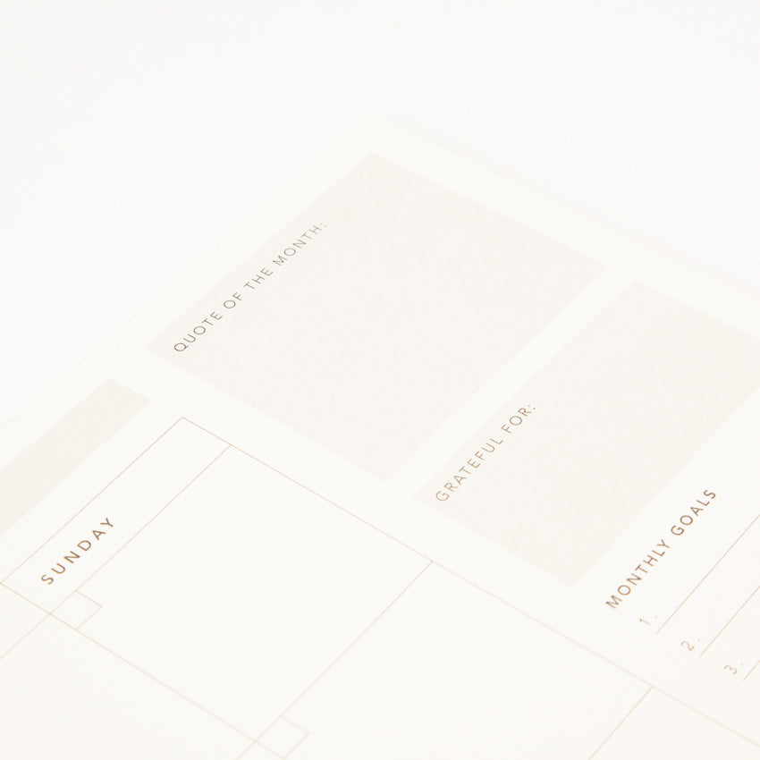 Mi Goals Monthly Desk Pad