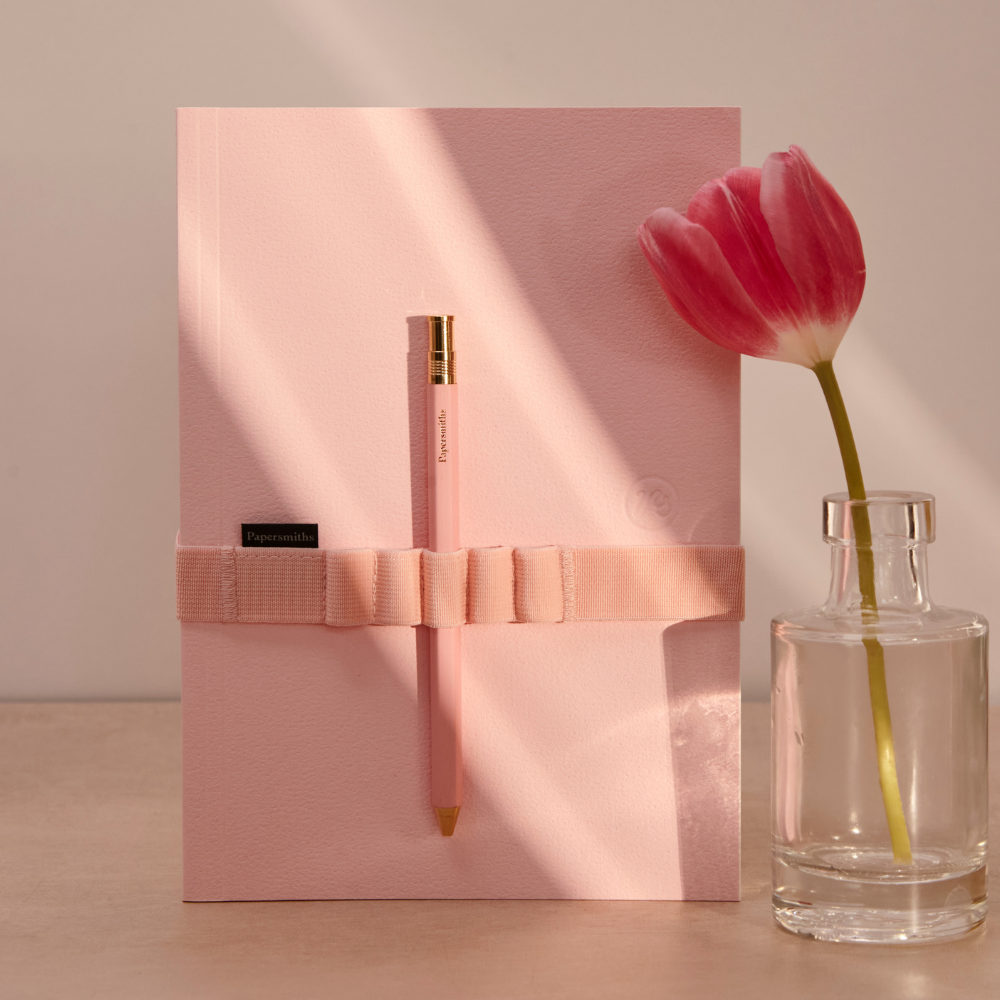 Pink Notebook and Pen Set