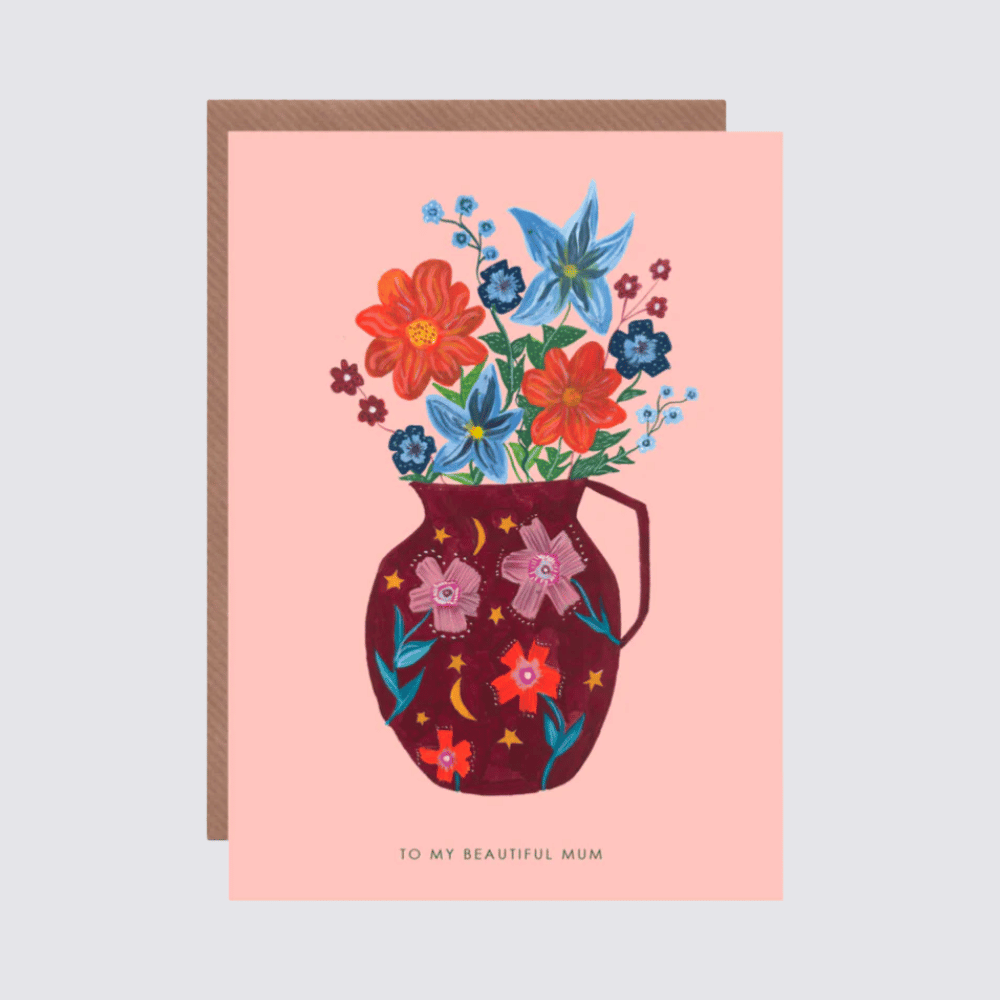 Mothers day vase card